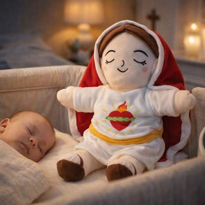 Meetcalmi™ - Peluche reconfortante de Jesús y María con efecto respiración