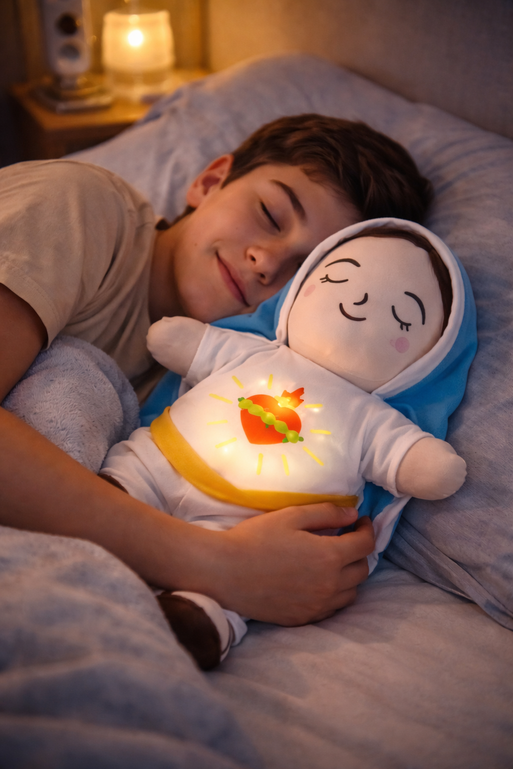 Meetcalmi™ - Peluche reconfortante de Jesús y María con efecto respiración